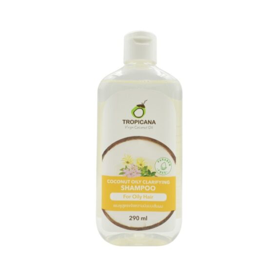 ทรอปิคานา โคโคนัท ออยลี่ แคลริฟายอิ้ง แชมพู (สำหรับผมมัน) Coconut Oily Clarfying Shampoo 290 มล.