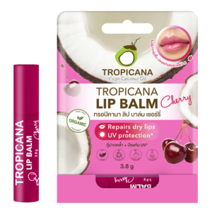 Tropicana Coconut Lip Balm Stick Cherry (Non Paraben) 3.8g