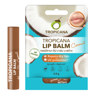 Tropicana Coconut Lip Balm Stick for Moisturiser - Coconut (Non Paraben) 3.8g