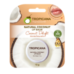 Tropicana Coconut Oil Lip Balm Tropicana, NON PRESERVATIVE formula, COCONUT DELIGHT scent, size 10 g.