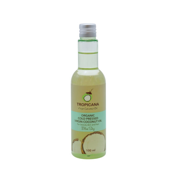 Tropicana Virgin Coconut Oil for Skin&Hair | Blue Sky (Non Preservative) 100ml