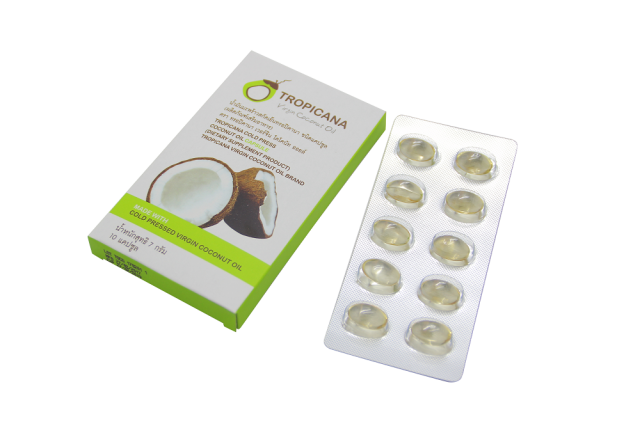 Tropicana Organic Cold Pressed Virgin Coconut Oil Capsule 10 Tablets