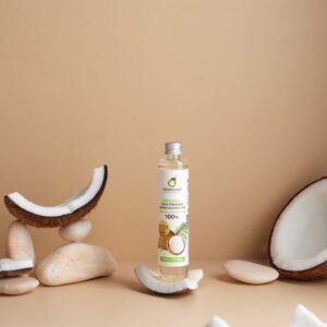 Tropicana coconut oil, cold pressed, organic, edible, size 100 ml.