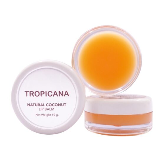 Tropicana Coconut Oil Lip Balm Tropicana, NON PRESERVATIVE formula, MANGO SPIRIT scent, size 10 g.