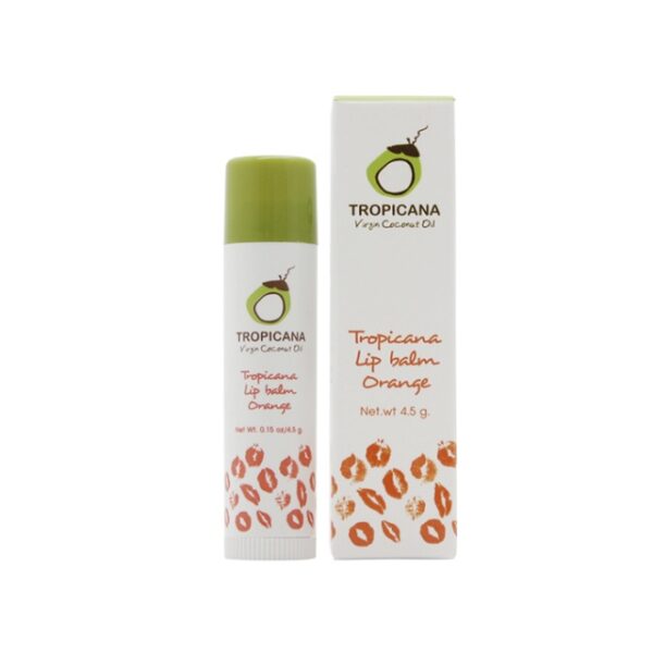 Tropicana Coconut Lip Balm Stick for Moisturiser - Organge (Non Paraben) 4.5g