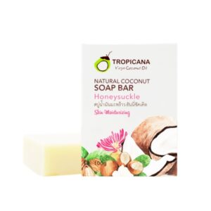 ทรอปิคานา สบู่ก้อนน้ำมันมะพร้าว Tropicana สูตร NON PRESERVATIVE กลิ่น HONEYSUCKLE ขนาด 100 ก._1