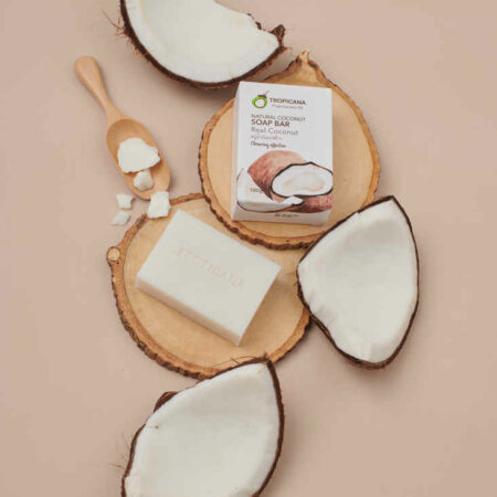 Tropicana Coconut Hand Made Saop Bar | Real Coconut (Non Preservative) 100g